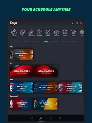 Kayo Sports android App screenshot 0